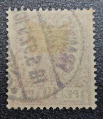Stamp Germany Reich Reichspost 10 Pfennig 1897 Crown Eagle Mi. Nr. 47 [🇩🇪38348
