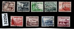 Used Stamp set B107-115 1937 Germany Third Reich Winter relief fund #3220a