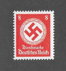 MNH stamp WWII official stamp 1942 issue PF08 ScO96 / Third Reich era Germany