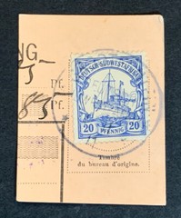 Travelstamps: Germany German Stamps Kaiser’s Yacht 20pf Cancel on Piece