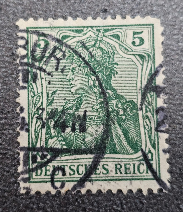 Stamp Germany Deutsches Reich Germania 5 Pfennig 1905 Mi. Nr. 85 [🇩🇪39673-17]