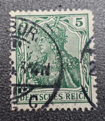 Stamp Germany Deutsches Reich Germania 5 Pfennig 1905 Mi. Nr. 85 [🇩🇪39673-17]