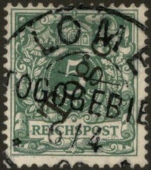 German 1897 Togo Mi2 5pf Krone Adler LOME Used Africa Colony 106854