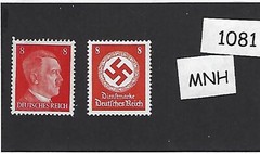 MNH stamp set / PF08 / Adolf Hitler & WWII emblem / Third Reich / MNH stamps