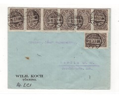 Germany large cover 25 stamps