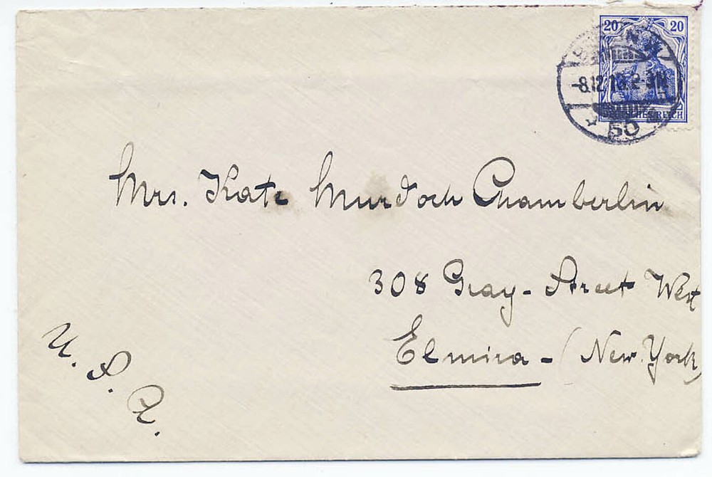 Germany 1913 International Rate Cover #84 Solo Use Berlin to New York %