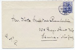Germany 1913 International Rate Cover #84 Solo Use Berlin to New York %