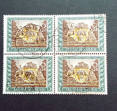 CLASSIC TAG DER BRIEFMARKEN 6+24 BLOCK OF 4 VF USED GERMANY DEUTSCHLAND K18