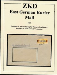 Germany DDR 1959 ZKD Mi 25 M Cover M-2473639 VEB Schuhfabrik Seifhennersdorf