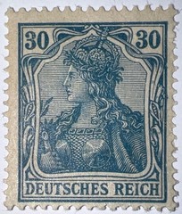 Travelstamps: Germany Stamps Mi#144 -30pf Mint Og Hinged WMK MOGH