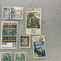 18 USED mixed varied Vtg. 1950-1990 DDR East Germany stamps; $1 Ships/A DEAL!