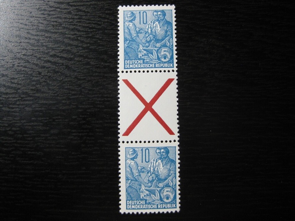DDR EAST GERMANY Mi. #SZ3 mint MNH stamp strip! CV $9.50