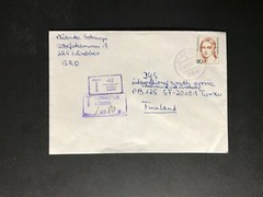 Germany #1475//9N532 Famous Women Dauerserie Cover to Finland #1450