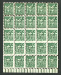 Vintage 1922-23 Germany Scott #224 225 & 227 Lot of 3 Blocks of 25 Stamps