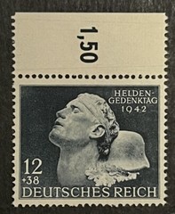 Travelstamps: 1942 Germany Semi-Postal Stamps Scott# B202 Soldier Mint MNH OG