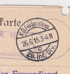 WW1 Germany National Women’s Service Wounded and Missing 1915 Enquiry Reply Card