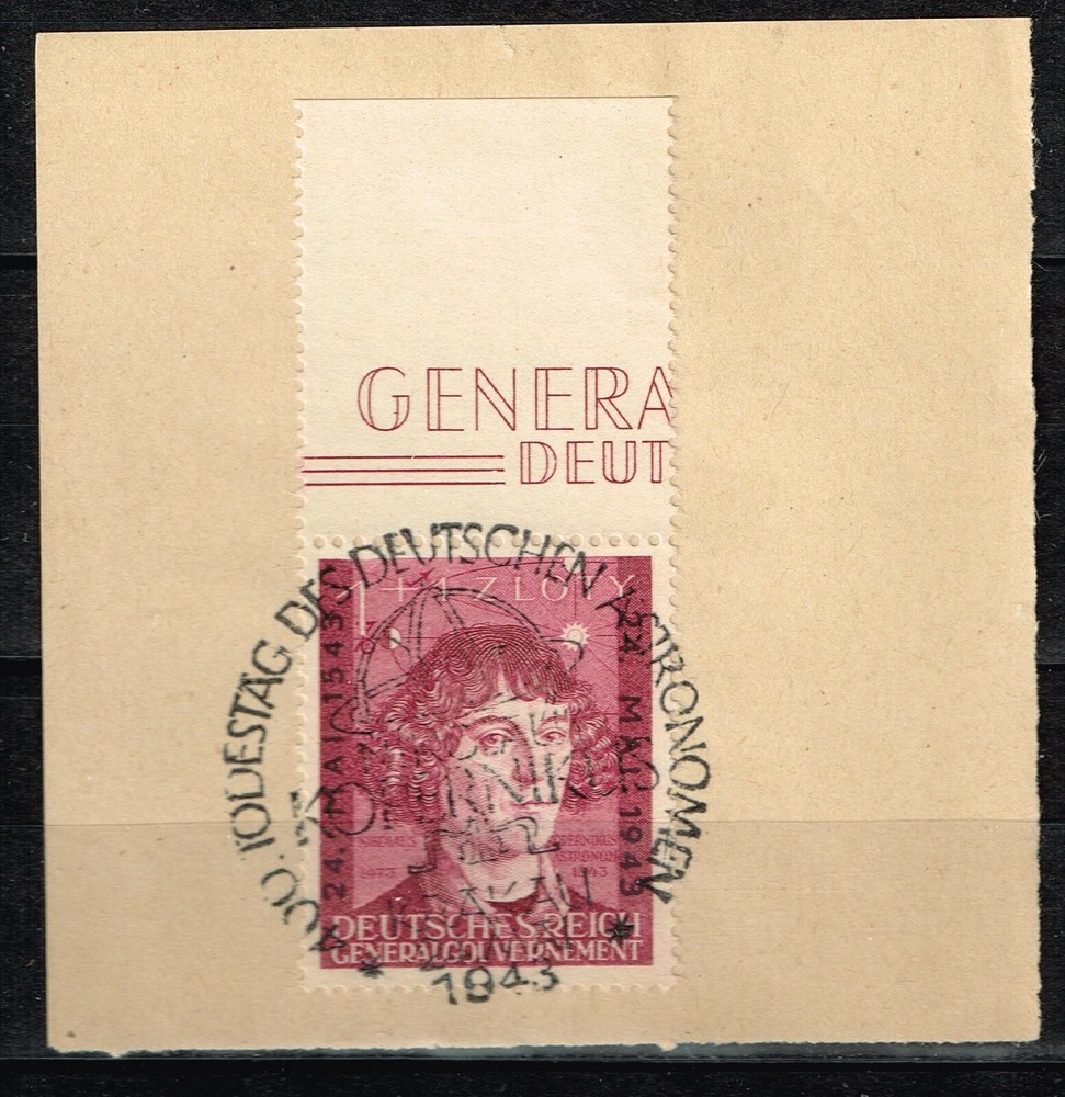 Germany WW2 Third Reich Copernicus Krakau Postmark 1943