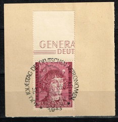 Germany WW2 Third Reich Copernicus Krakau Postmark 1943