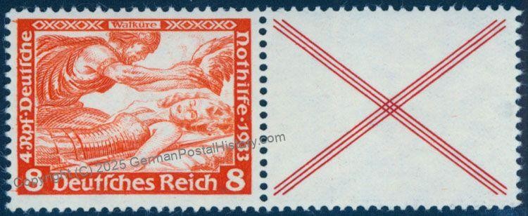 Germany 1933 Wagner Opera Music Mi W53 MNH Se-Tenant Postfrisch Zusammendr 79003