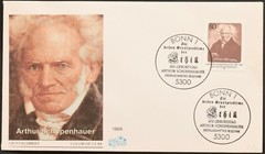 Germany covers collection 1952, 1988 Arthur Schopenhauer, 1990 Adolf Diesterweg