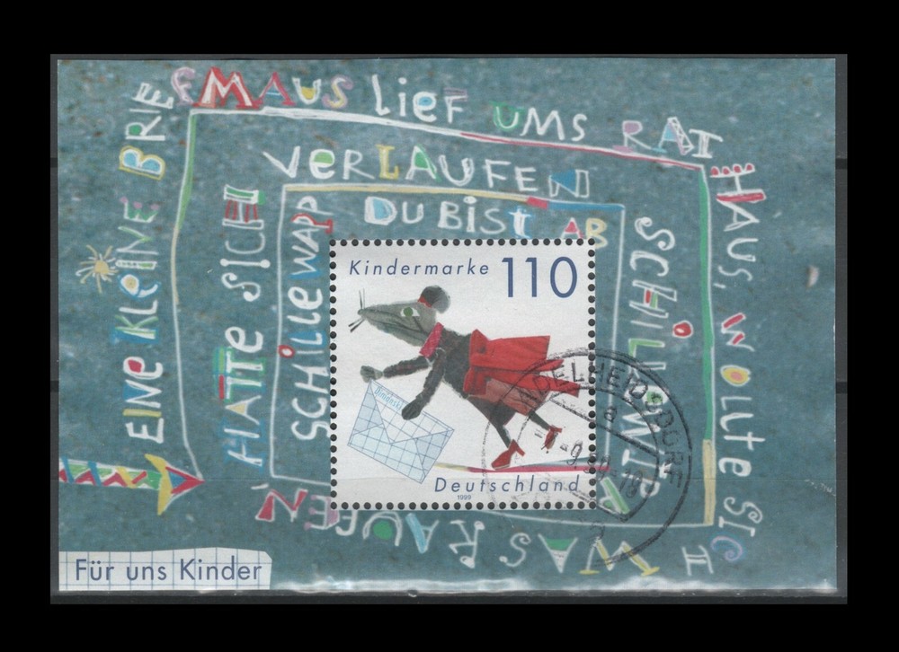 Germany 2053 „For the Children“ Souvenir Sheet, 1999 USED