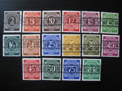GERMANY Mi. #52I-68I scarce mint Posthorn overprint stamp set! CV $265.00