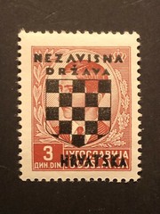 GERMANY CROATIA WWII-GERMAN OCCUPATION, 3 Din. MNH /s3 #426