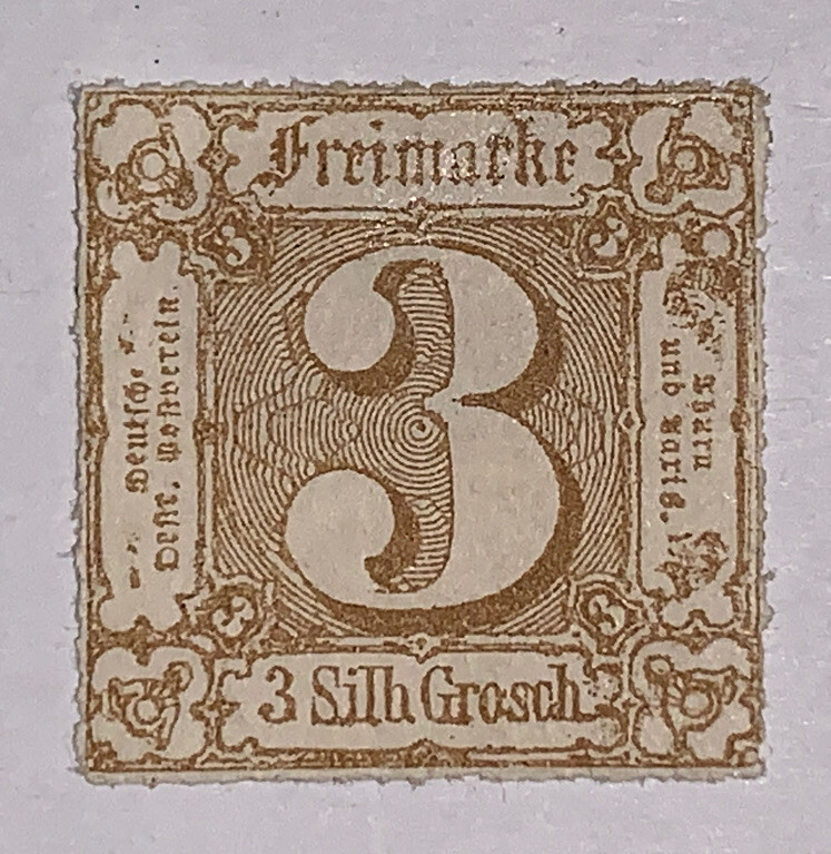 Travelstamps: 1859-1860 Germany Thurn & Taxis Stamps Scott # 12 MOGH