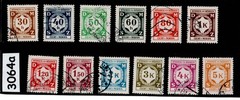 Stamp set Sc 1-12 1941 Third Reich officials BaM Germany occupation #3064a