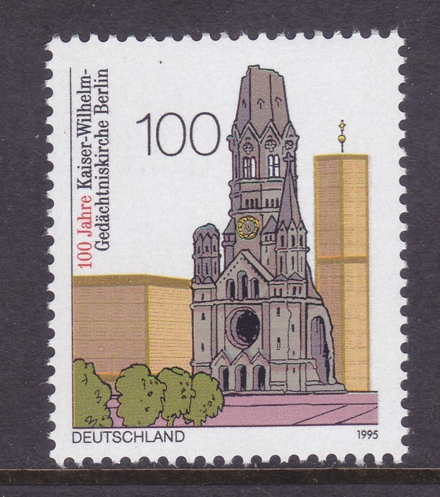 Germany 1903 MNH 1995 Kaiser Wilhelm Memorial Church – Berlin Centennial