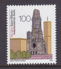 Germany 1903 MNH 1995 Kaiser Wilhelm Memorial Church – Berlin Centennial