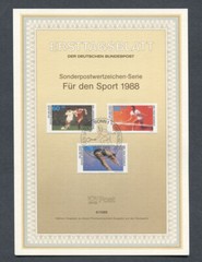 Germany – BRD : Scott # B 663 – B 665 First Day Sheetlet (ETB) from 1988 (6/1988