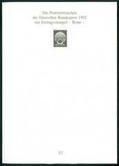 GERMANY FOLDER 1992/37 WERNER BERGENGRUEN SCHRIFTSTELLER