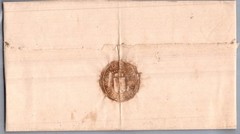 GERMANY 1852 BADEN POSTAL HISTORY OFFICIAL LETTER ADDR & POSTMARK