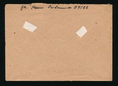 German WWII 1943 Luftfeldpost Cover Pair Airplane Stamps Military Feldpost