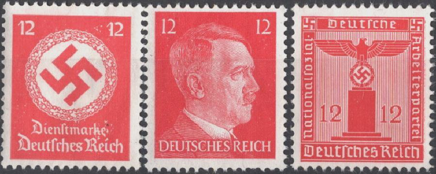 AUTHENTIC Historical Artifact Germany WWII 1942 Selection Hitler 3rd Reich MNH