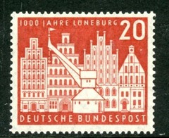Germany 1956 SC#741 SG #1156 CV$6.50 Millenary of Luneburg VF MNH