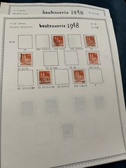 21 ALBUM PAGES BAUTENSERIE 1948 SORTED USED 1149