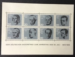 Germany Miniature Souvenir Sheet Sc.890A- Historical Figures- MLH OG 1964