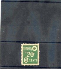 ESTLAND(OCC ESTONIA) MI 2y *VF LH 1941 20K GREEN $22