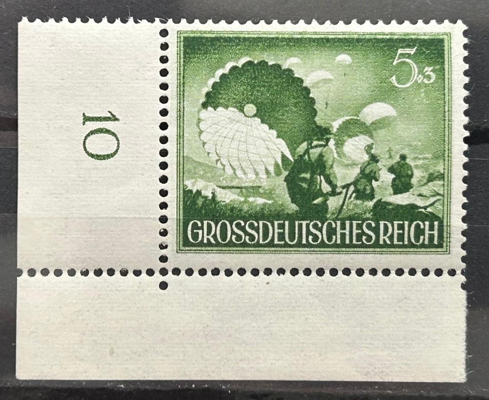 1944 German Stamp Armed Forces Day Paratroopers 5 +3 rpf MNH /957a