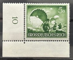 1944 German Stamp Armed Forces Day Paratroopers 5 +3 rpf MNH /957a
