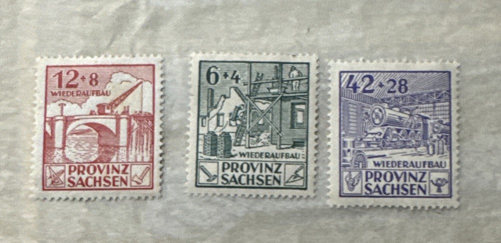 Briefmarken stamp Germany Deutschland – – Sachsen world war 2