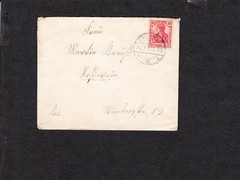 Germany Germania Single Franking 10p Frohburg 1913 Cover z7