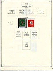 Saar Lot, MNH / MH, 1957 – 58, 2 Album Pages, See Scans/Description