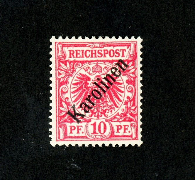 [CAROLINE ISLANDS] 1899 10pf SC 3a / Reichpost ‘Karolinen’ Overprint (MVLH)