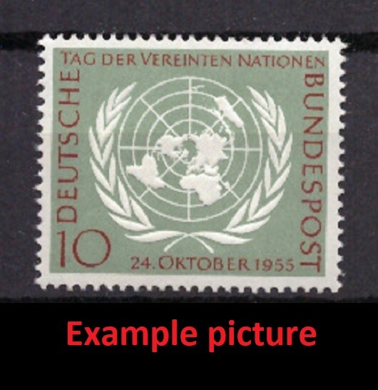 EB0221) GERMANY Mi 221, SC 736 MNH **, Original Gum, 1955 United Nations Day