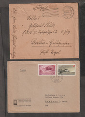 Germany 1933-1976 postal history x24 -Airmails ,Advertisements etc