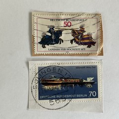 24 Germany stamps~1971-1982~Accident prevention~Macke~joust+German occupation