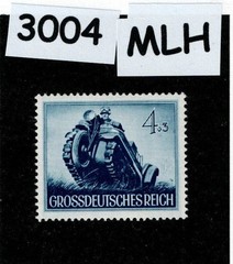MLH Stamp B258 WWII 1944 Germany Third Reich Military Wehrmacht Infantry #3004